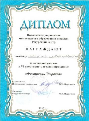 Участие в IV спортивно-массовом празднике "Фестиваль Здоровья"