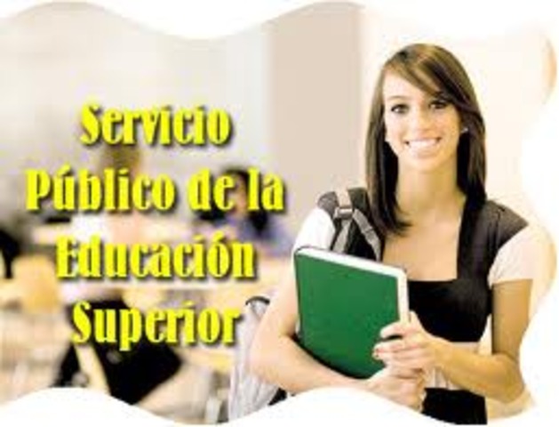 se organiza el servicio público de la educación superior