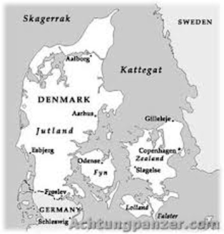 Germany takes over Denmark and Norway.