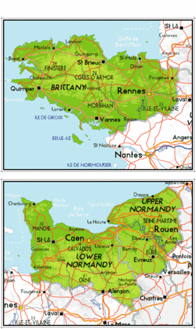 Normandy and Brittany