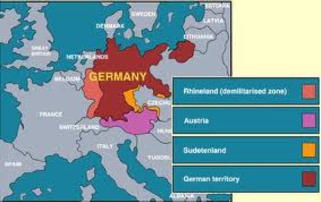 Germans move into the Rhineland