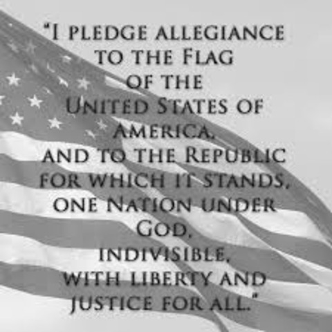 Final changes made to the Pledge of Allegiance