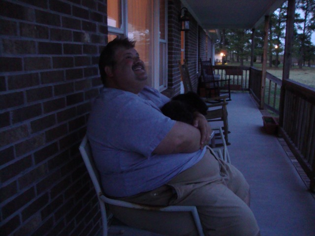 Chlling on the front porch