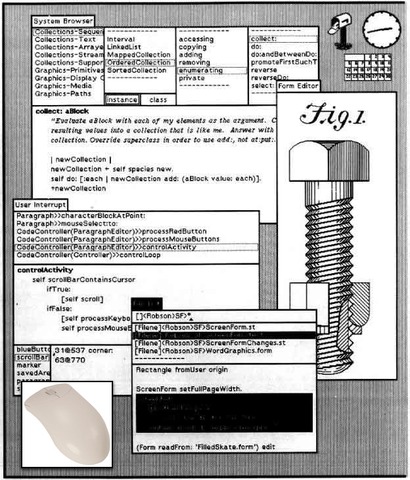 The invention of the Computer Mouse and Windows prototype