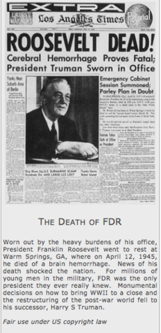 Roosevelts death