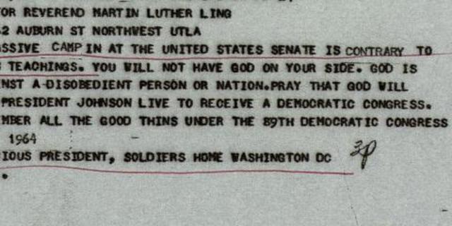 Dr. Homer Jack receives King’s telegram