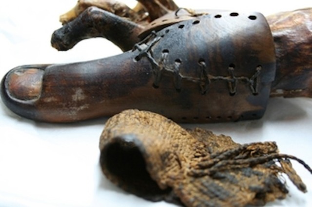 Wooden prosthetic discovered