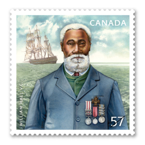 William Hall is honoured through a stamp
