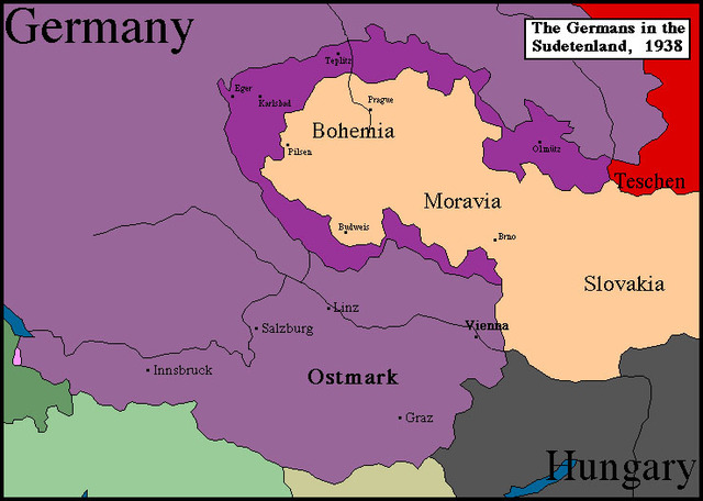 Germany occupied Sudetenland
