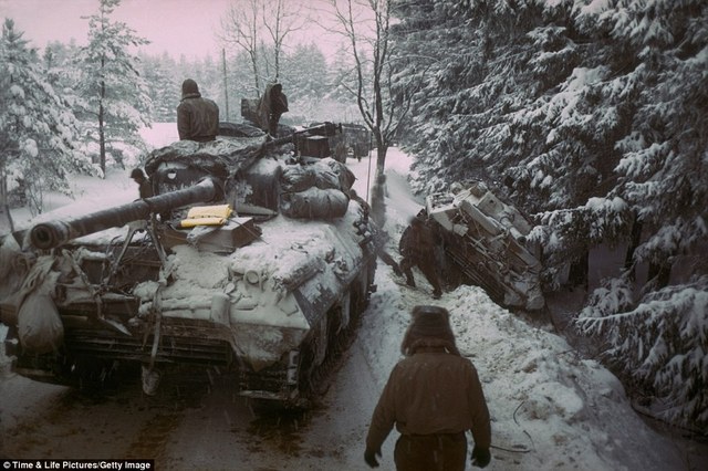 German attack through Ardennes - Battle of the Bulge begins.
