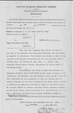 Korematsu V. United States
