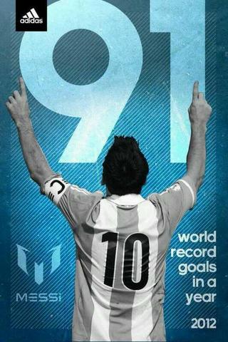 Messi scored 91 goals in one year.