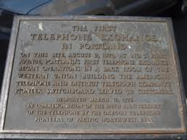 First telephone exchange
