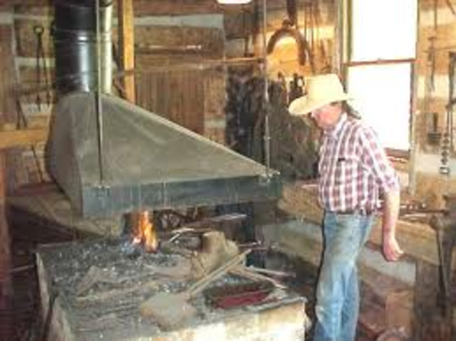 First of 5 iron forges erected in Forge Village{the 4th or 5th earliest in new England}