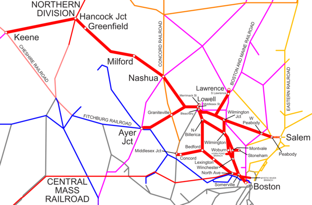 Opening of the Boston and Lowell Rail Road