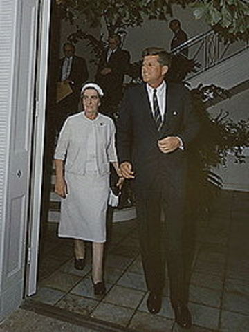 Kennedy met with Golda Meir