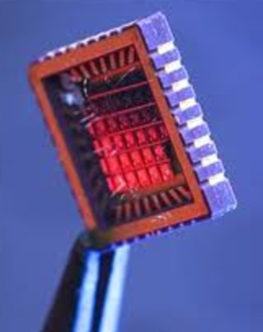 The first silicon chip.