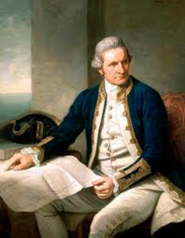 Captain James Cook set sail around Australia
