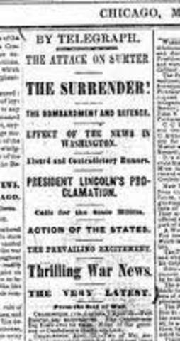 Union Surrender at Ft. Sumter