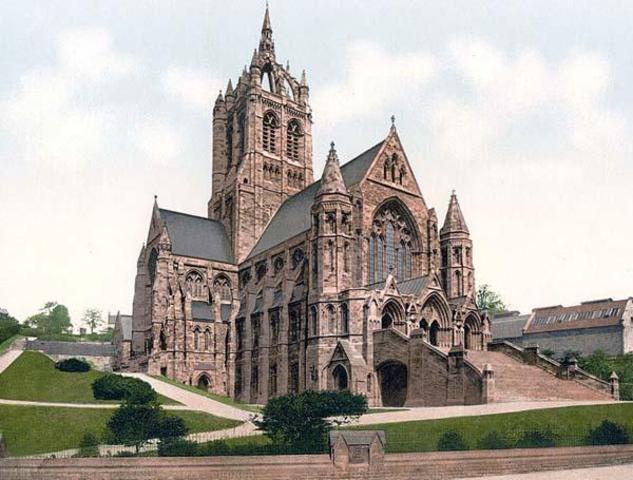 The history of education in Scotland in its modern sense of organised and institutional learning, began in the Middle Ages, with the education of boys based around Church choir schools and grammar schools. By the end of the 15th century schools were also