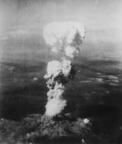 Atomic bomb dropped on Hiroshima.
