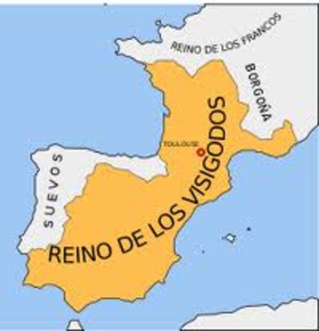 Llegan los visigodos a España.