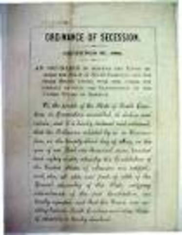 Secession Of South Carolina