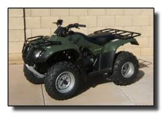 I got my first fourwheeler................It was a honda 250