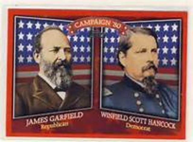 Garfield defeats Hancock for presidency