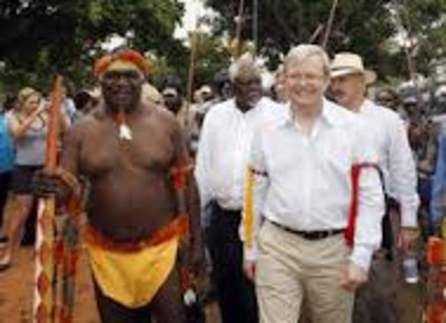 federal government begin help the Aborigines