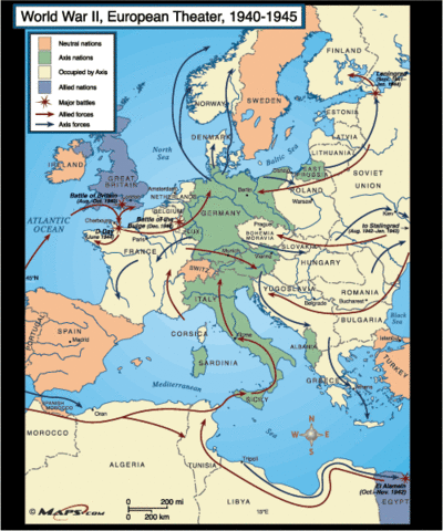 Start of War in Atlantic/European Theater
