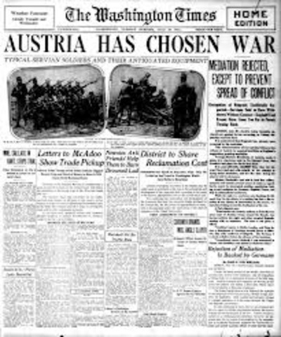 Austria declares war on Serbia