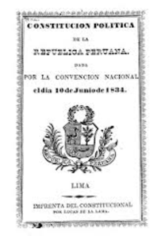 Nueva Constitucion Peruana de 1834