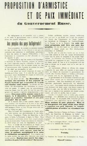 Armistice between Germany and Russia signed