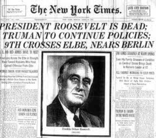 FDR dies