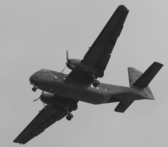 Flight of Caribou transports