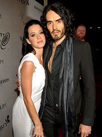 Katy and Russel Brand