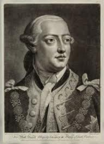 King George the 3rd became King of England.