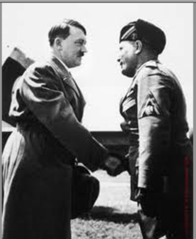 Nazi Germany and Facist Italy sign a treaty of cooperation