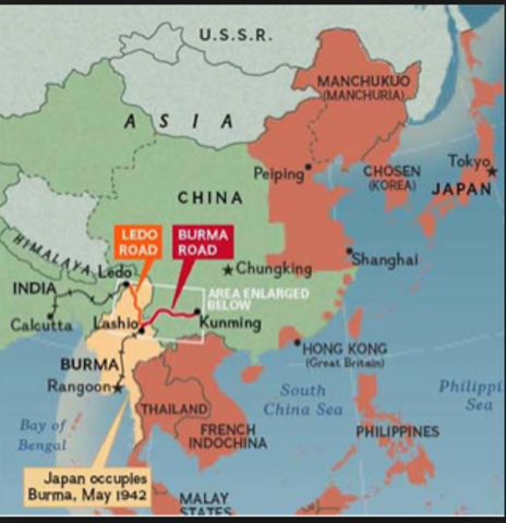 Japan invades China, iniating the world war II in the pacific