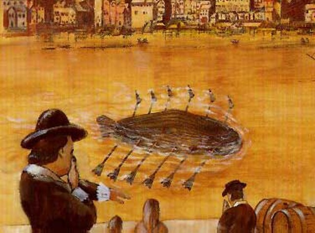 Earliest Human Powered Submarine