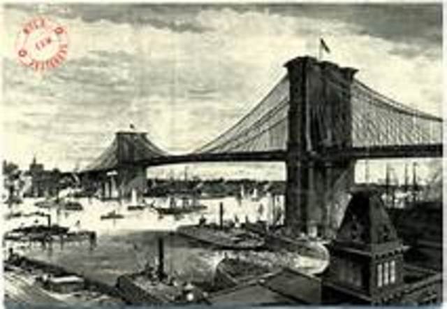 Completion of the Brooklyn Bridge