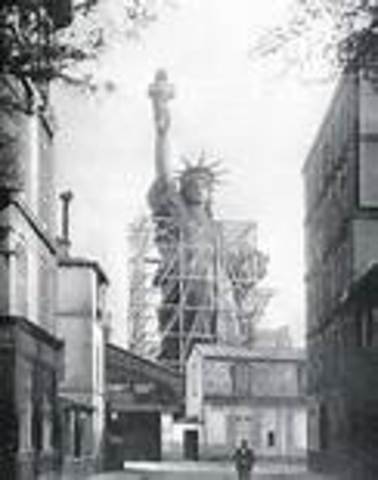 The Errection of the Statue of Liberty