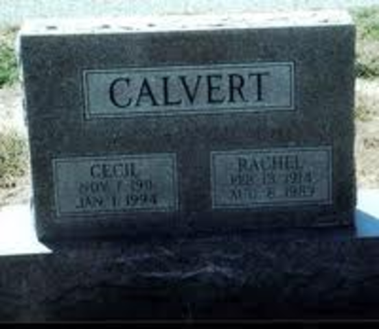 Cecil Calvert's Departure of Life