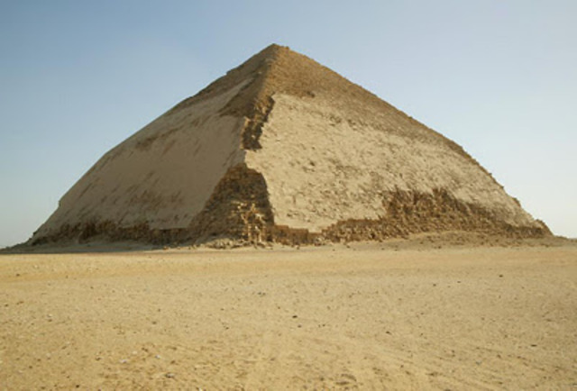 3) Snefru's Bent Pyramid (His Second Attempt)