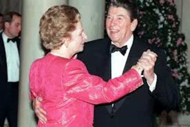 Reagan and British prime minister Margaret Thatcher announce plan to install short-range missilesin Europe in response to Soviet SS-20s; “freeze movement” gains momentum