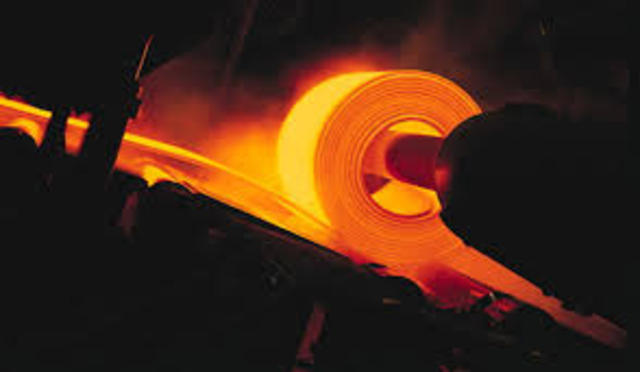 working in a steel mill