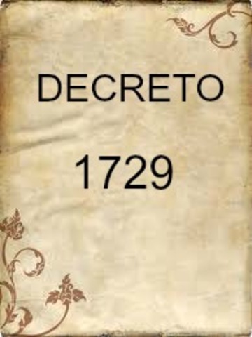 DECRETO 1729 DE 1994