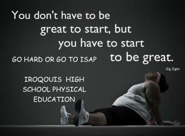 You Don't have to Be Great to Start
