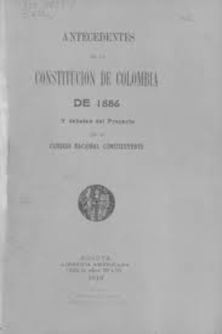 CONSTITUCION 1886